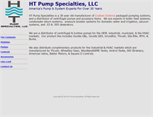 Tablet Screenshot of htpumpspecialties.com